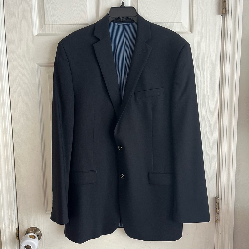 Calvin Klein Wool Suit Jacket Black 40 L